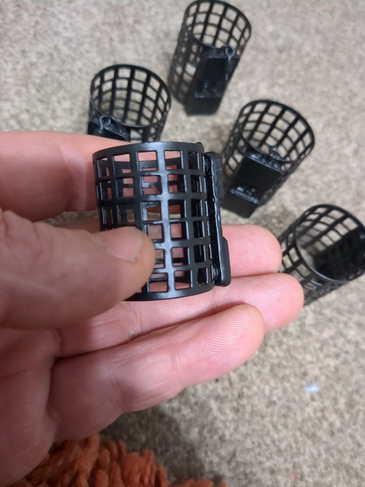 Fishing Feeders 5 Metal Feeders. Great For Groundbait.. Open Ended Feeders