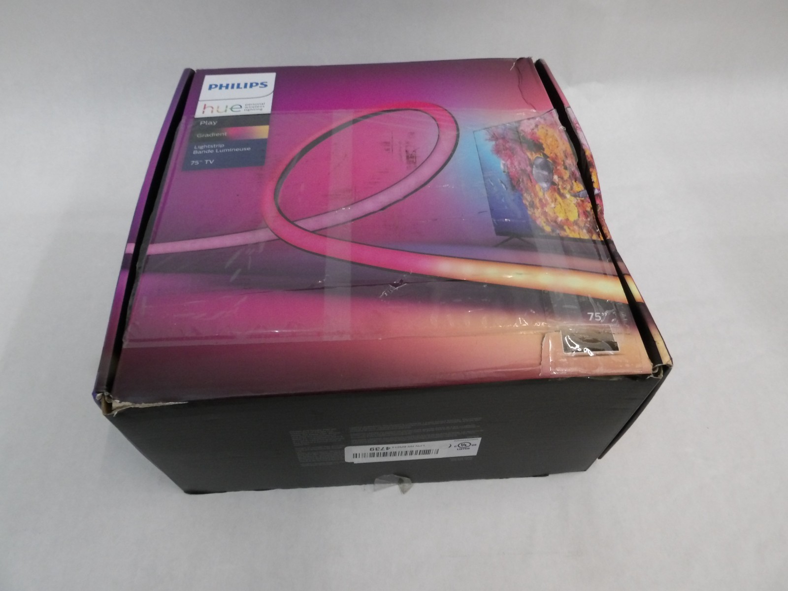 NEW DMG BOX PHILIPS HUE 560425 GRADIENT LED LIGHT STRIP FOR 75" TV
