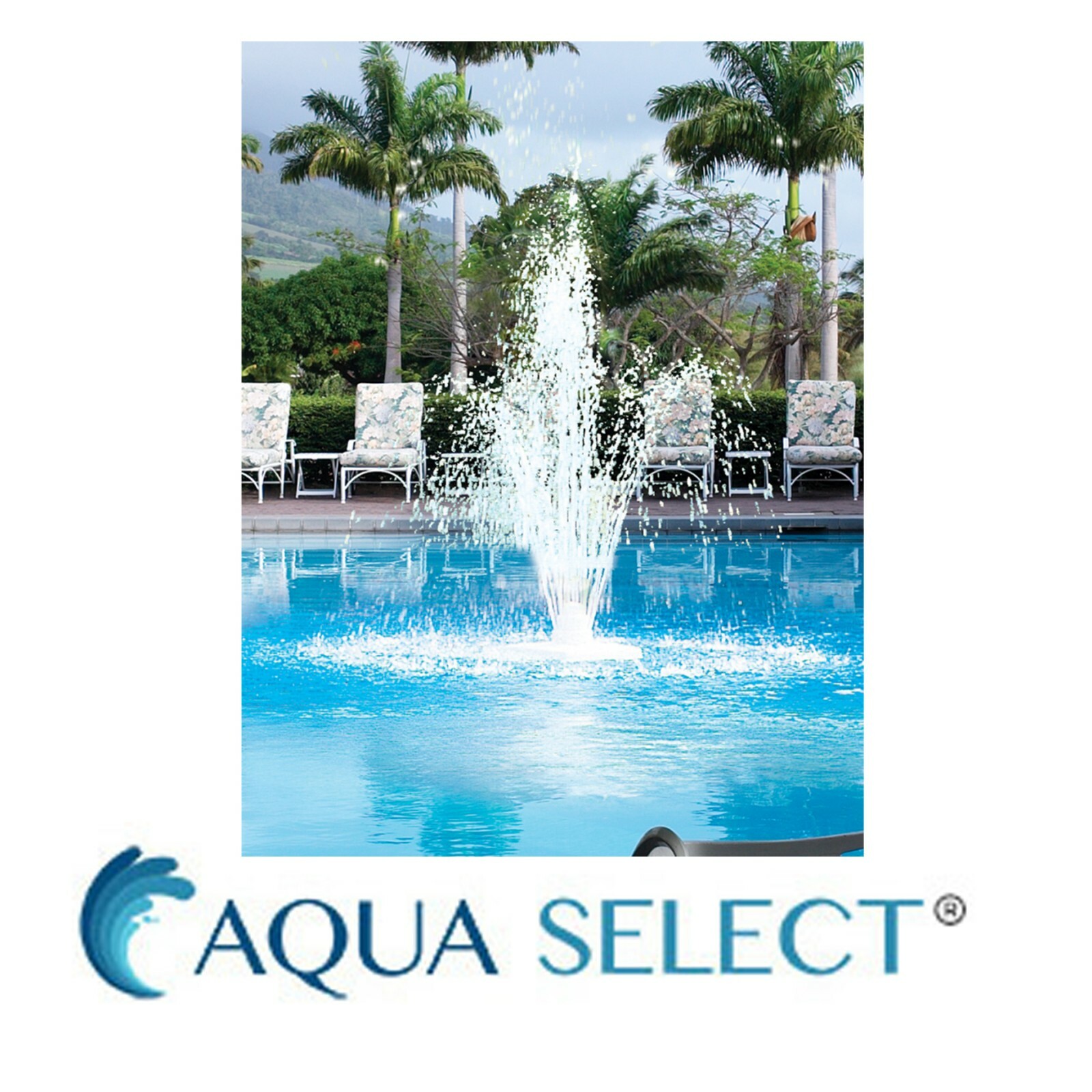 Aqua Select Grecian Floating Triple Tier Swimming Pool Fountain, White