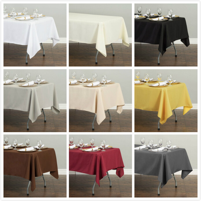 LinenTablecloth 60 x 102 in Rectangular Polyester Tablecloth Wedding Event Party
