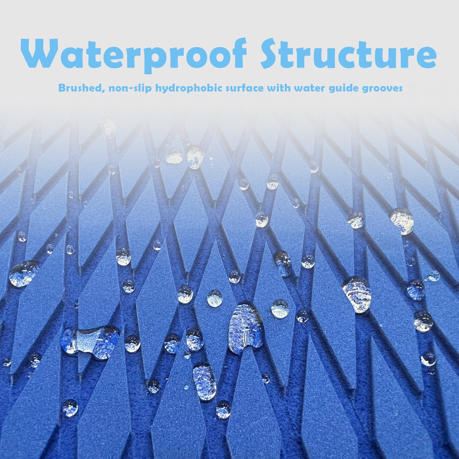 Blue EVA Foam Boat Flooring Sheet Mat 5mm Diamond Deck Grip Jet ski Traction Pad