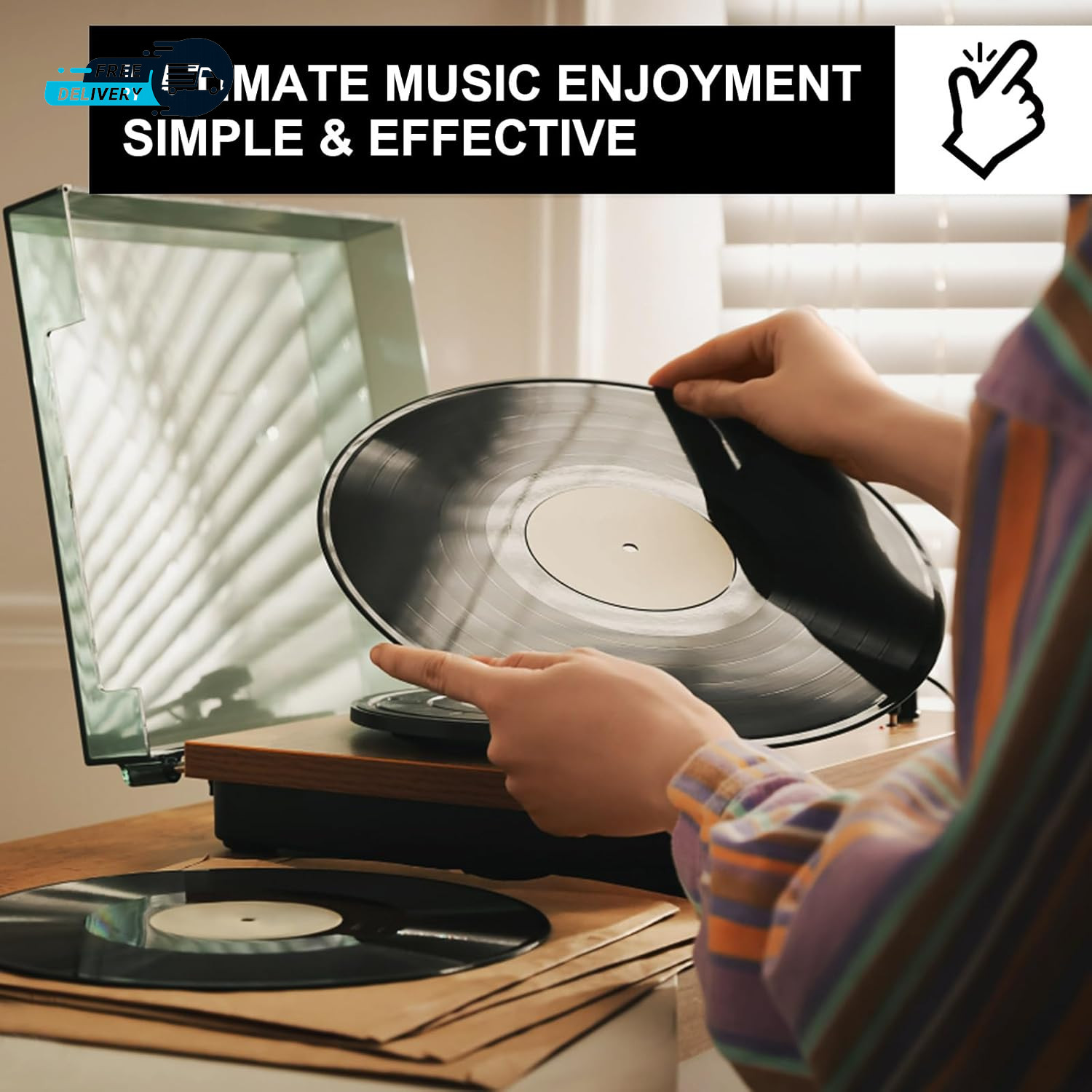 7-In-1 Vinyl Record Cleaning Kit Complete - Vinyl Record Cleaner Solution