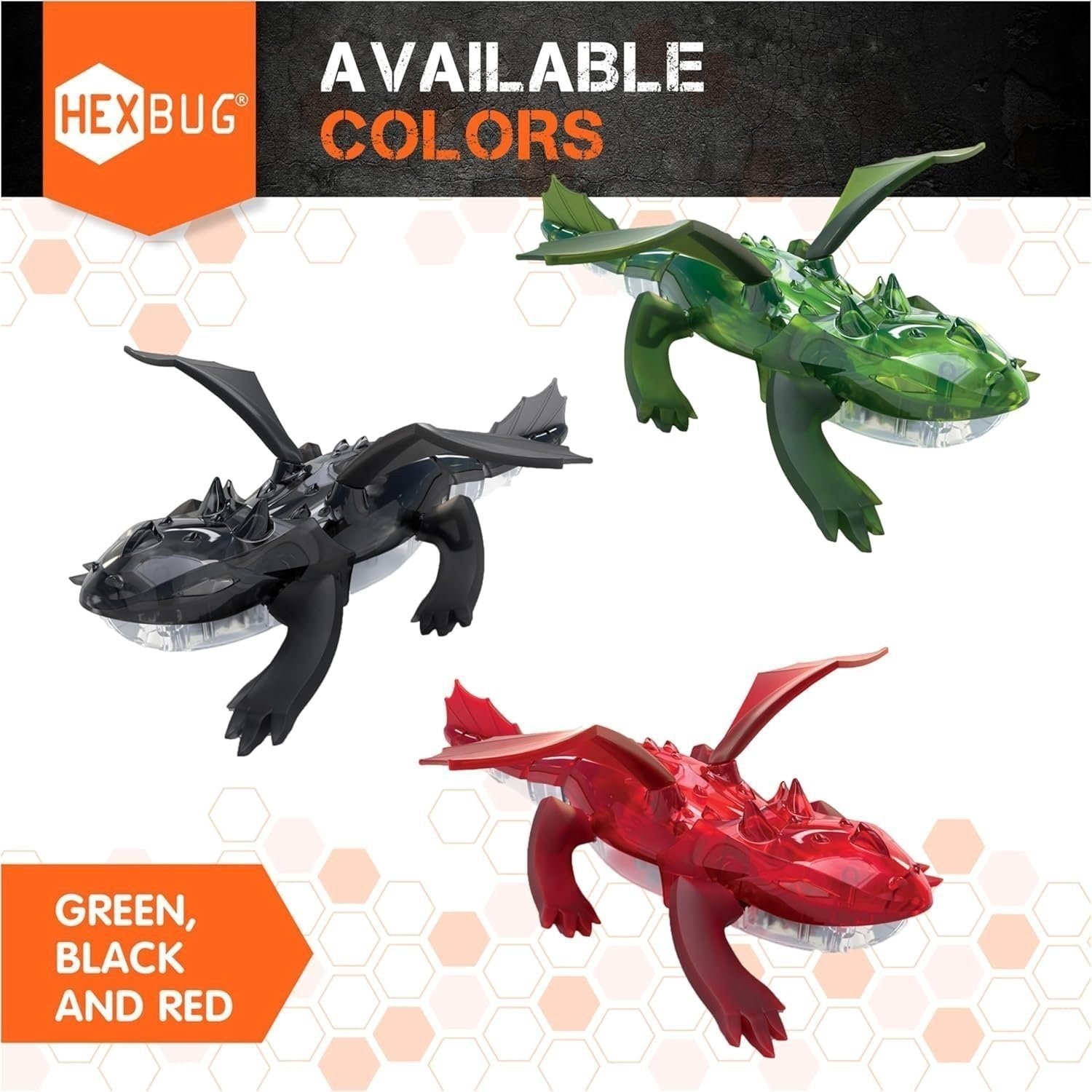 HEXBUG Remote Control Dragon Robot - LED Fire & Adjustable Wings [DAMAGED BOX]