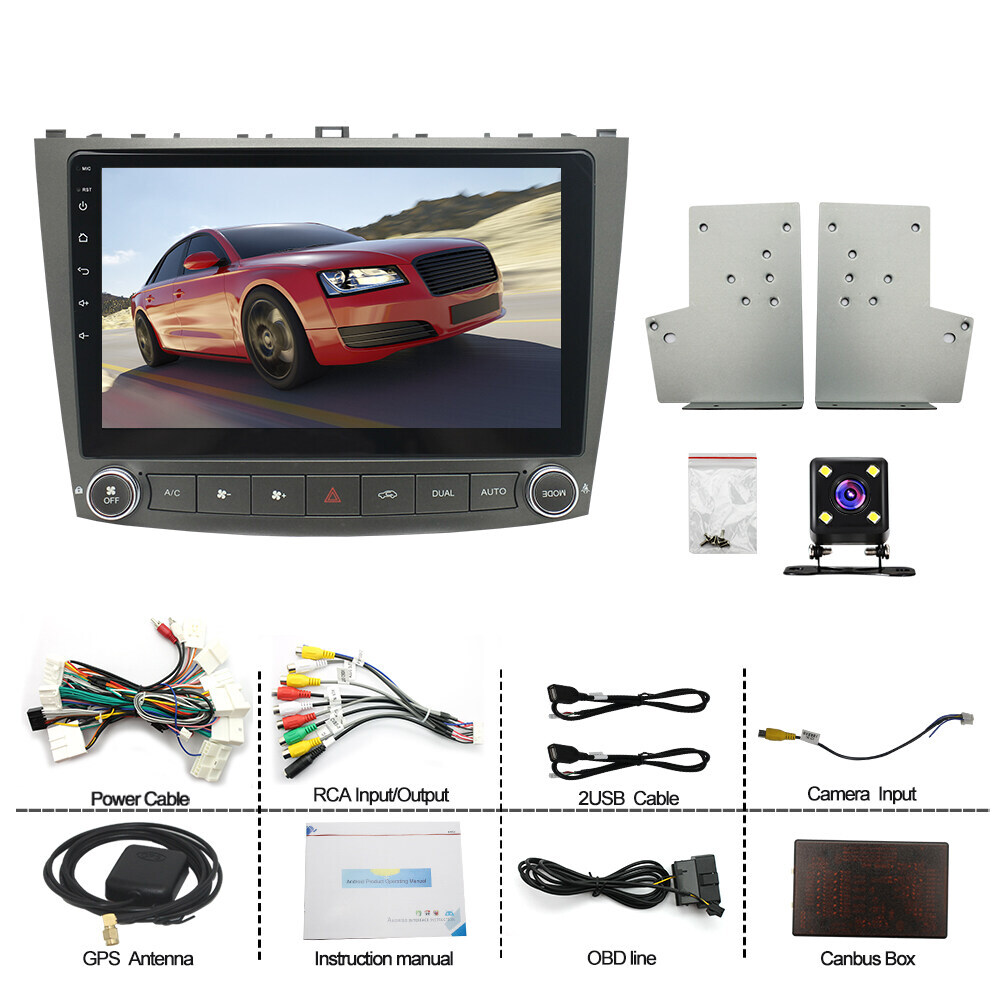 For Lexus IS250 IS350 2006-2012 Android 13 Apple CarPlay Car Stereo Radio GPS