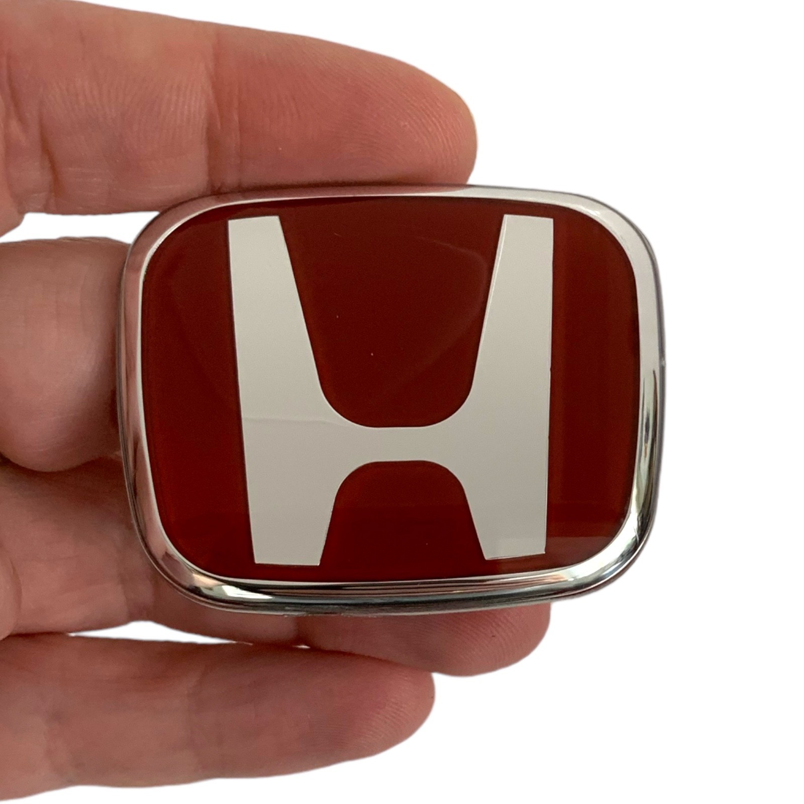 Red Emblem for Horn Button Honda Accord Civic Racing Logo Steering Badge