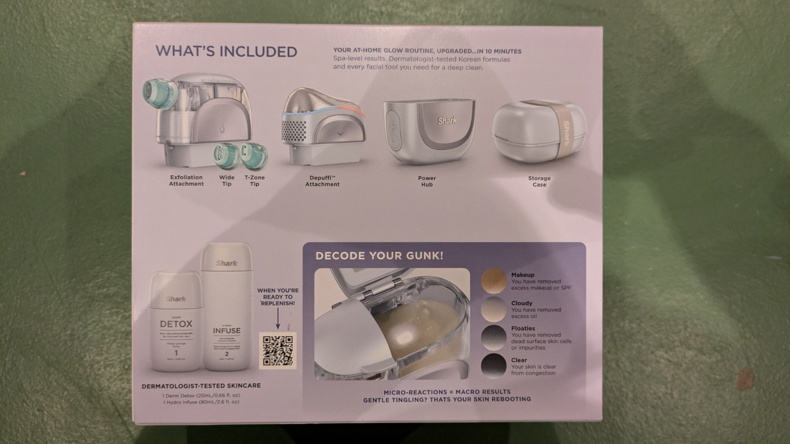 Shark Facial Pro Glow Extract, Hydrate & Depuff At Home For A Radiant Glow - New