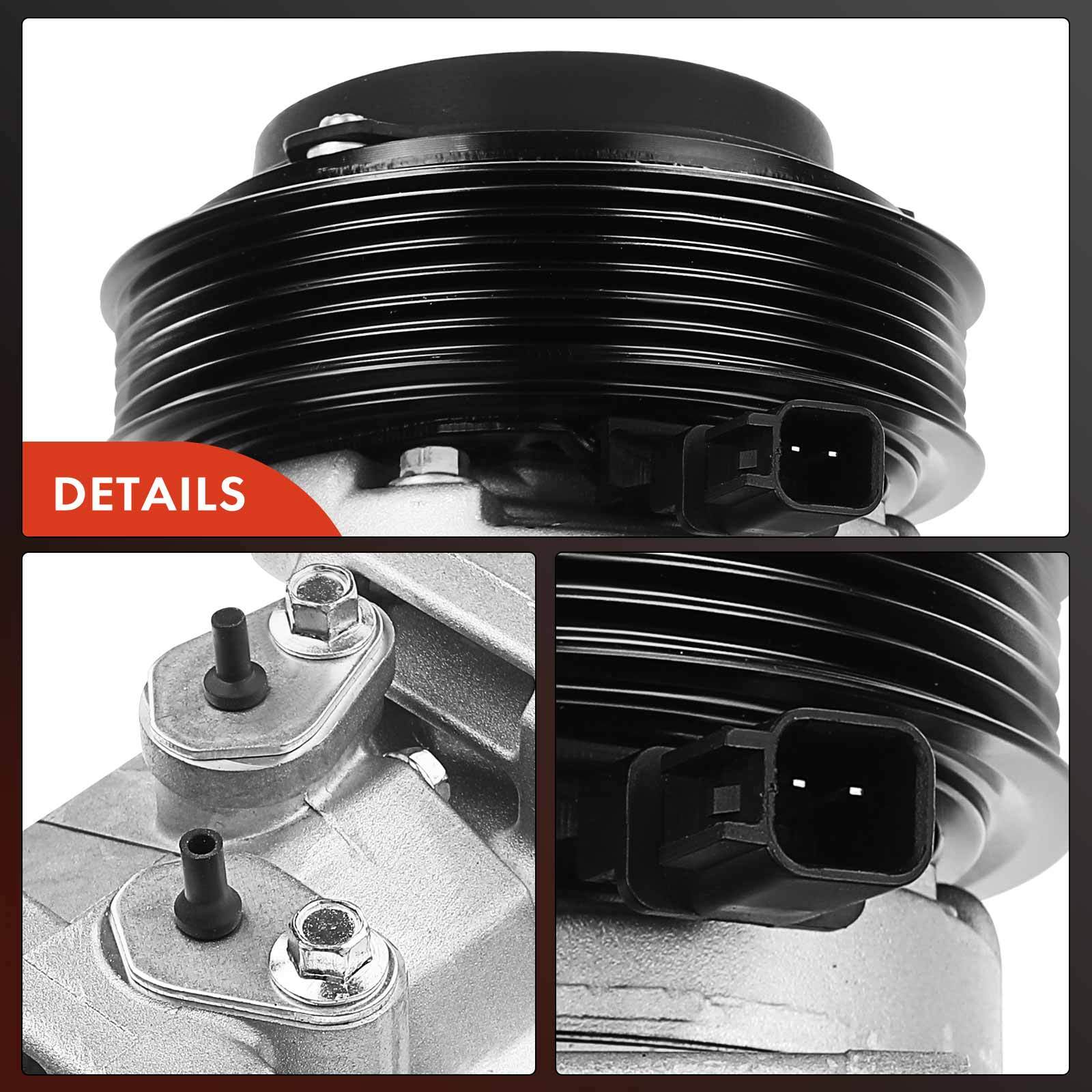 New AC Compressor with Clutch for Jeep Wrangler 2012-2017 Ram 1500 2013 V6 3.6L