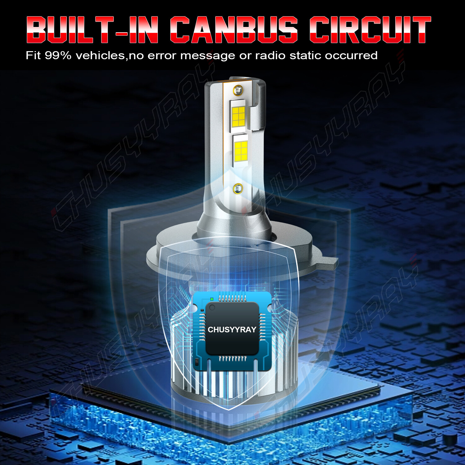 9003/H4 Headlight LED Bulbs super bright 6000k For Ski Doo REV XP XS XR 2003-18