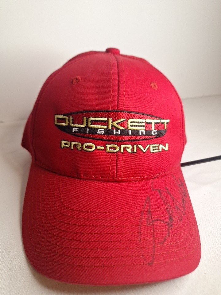 Duckett Fishing Pro Driven Signed Hat Autographed Boyd Duckett