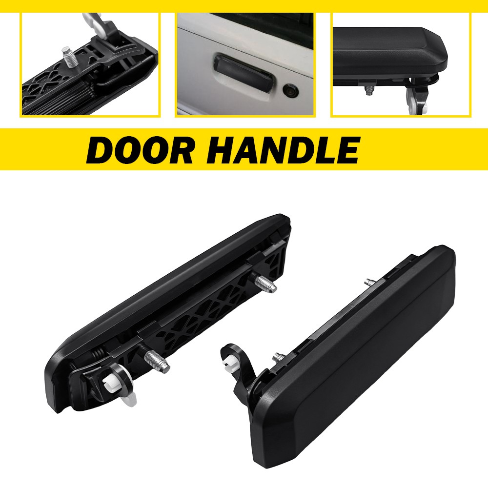 For Nissan 1986-1994 D21 Driver&Passenger Side Front Door Handle Outer Black 2X