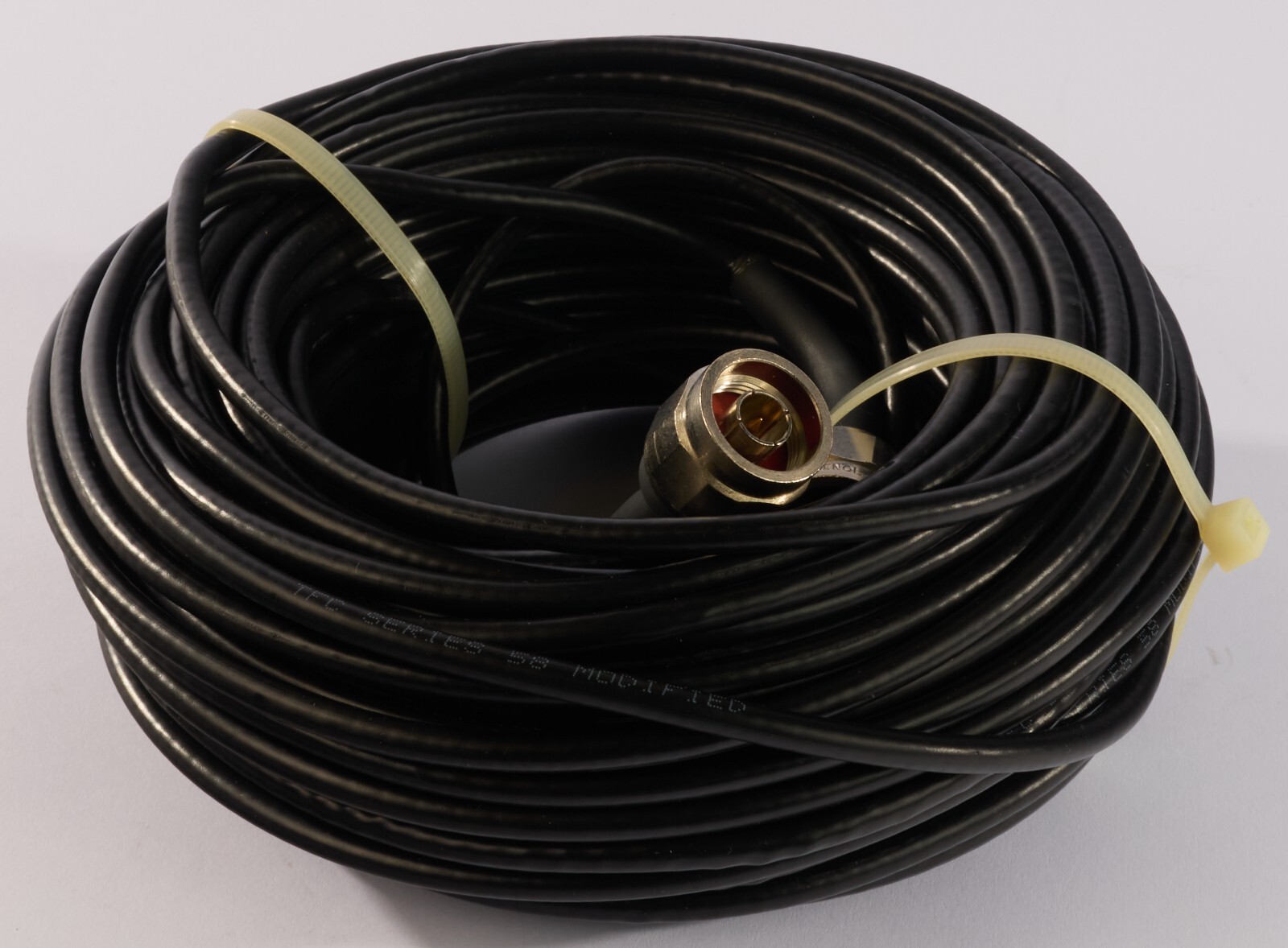 100ft Coaxial Solid Core RG58C/U N-type Male connector Low-Loss Ham Radio