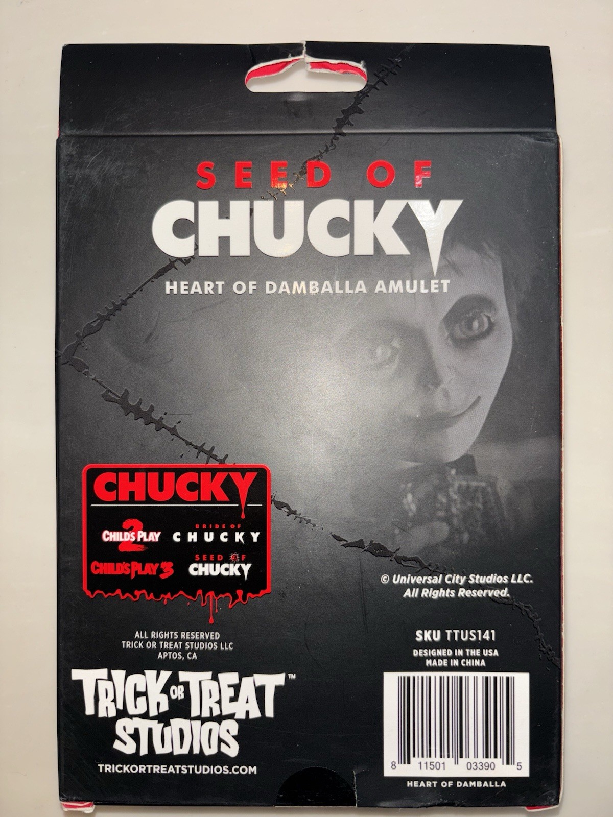 Childs Play Seed of Chucky Heart of Damballa Amulet Prop