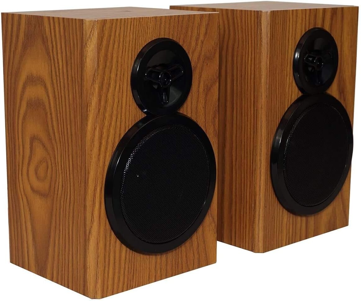 Boytone BT-28SPW Bluetooth Classic Style CD Player Turntable with AM/FM Radio