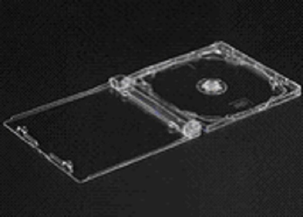 5 CLEAR ORIGINAL SINGLE SUPER JEWEL BOX W/SJB LOGO, LARGE HINGE,O-SJB