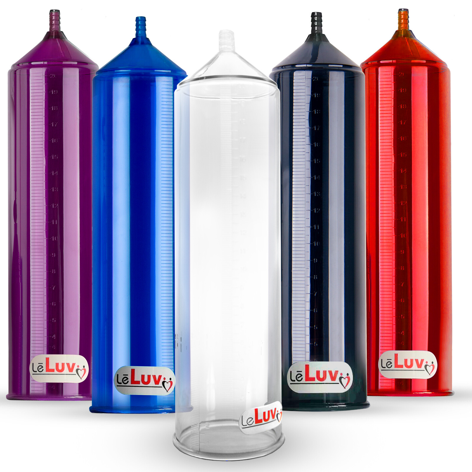 LeLuv Replacement Cylinder for EasyOp Penis Pumps 2.25", 2.25" & 2.50" Diameters