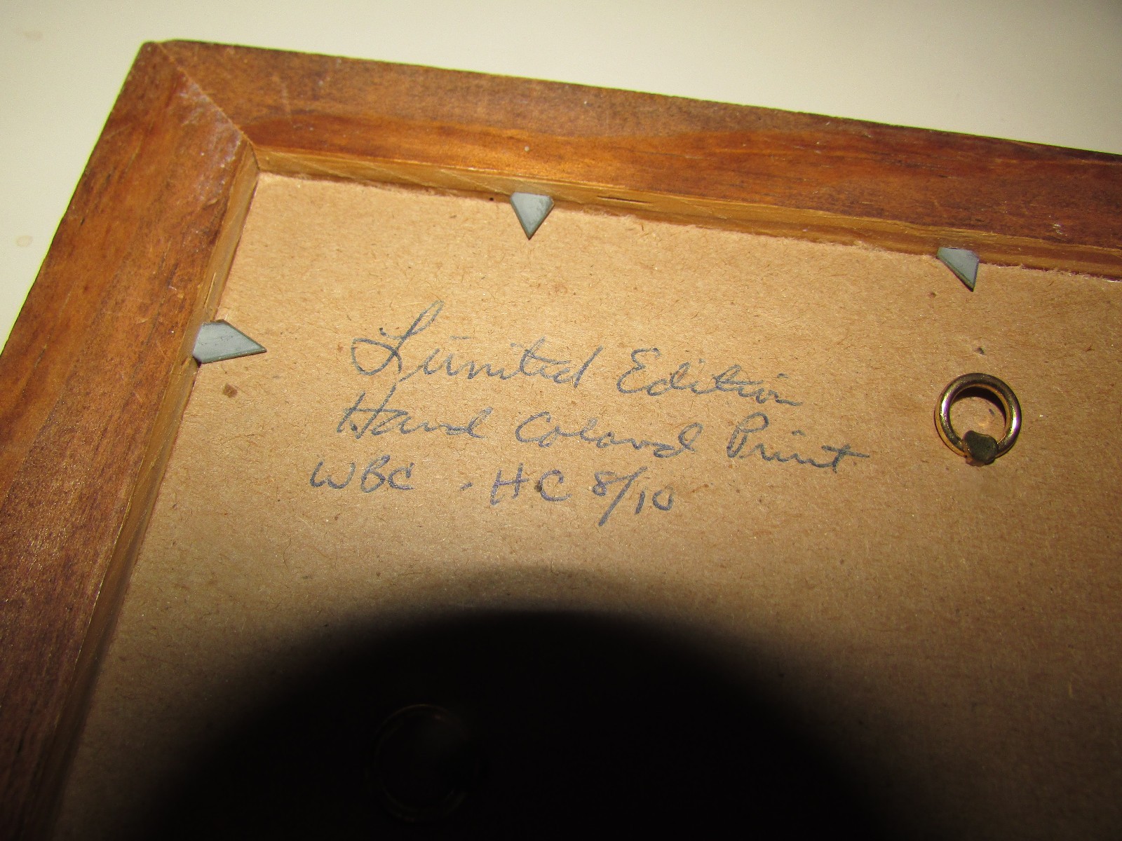 Watercolor Hand Colored Print Shirley Redding Signed 8 Of 10 Black Americana