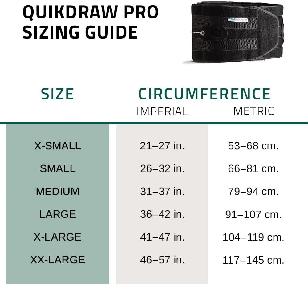 Aspen Quickdraw Pro Back Brace w/ Pulley System Lower-Back & Lumbar Pain Relief