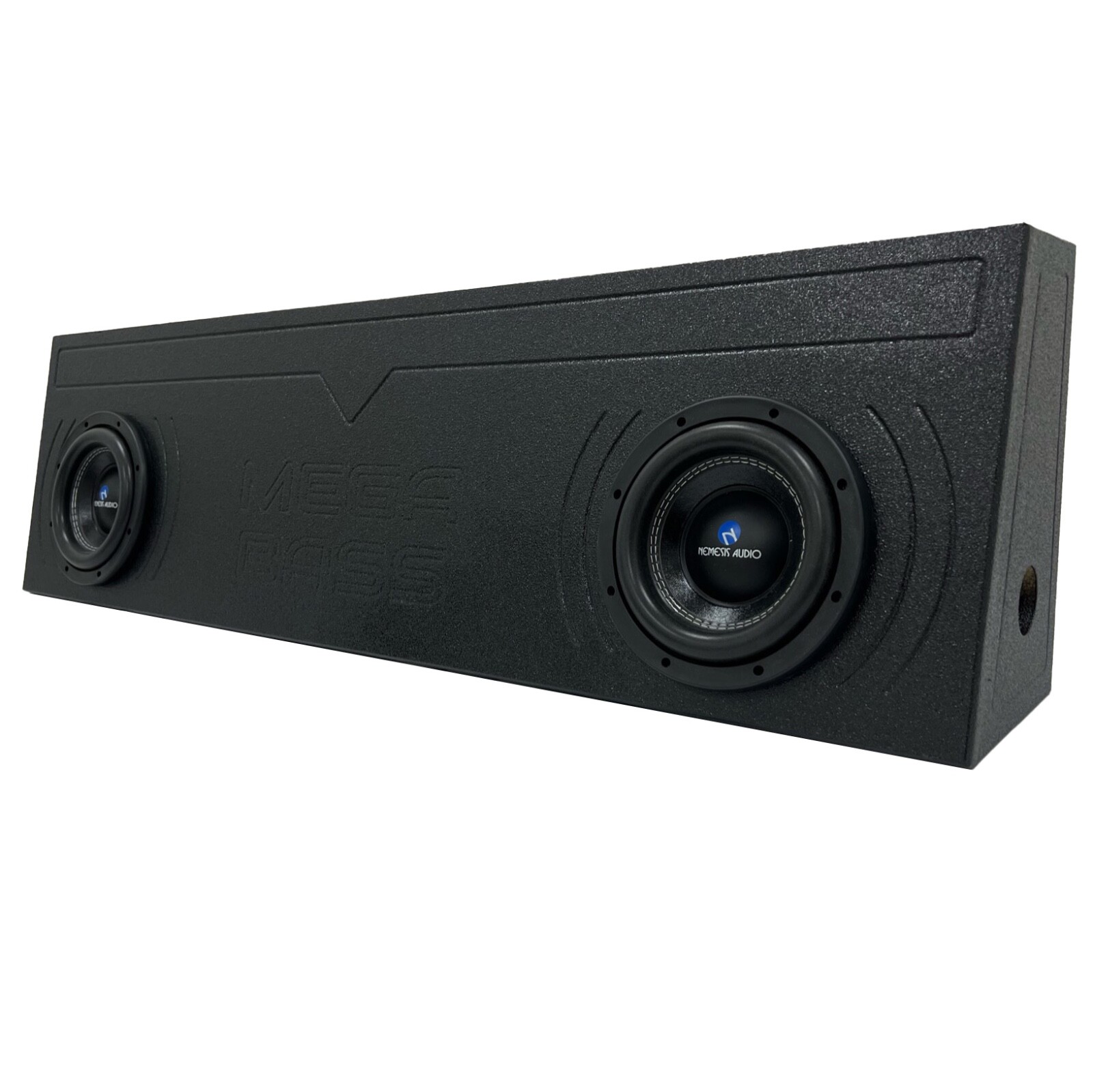 Universal Single Cab Truck Subwoofer Enclosure Box Dual 12 Ported Ford Chevy GMC
