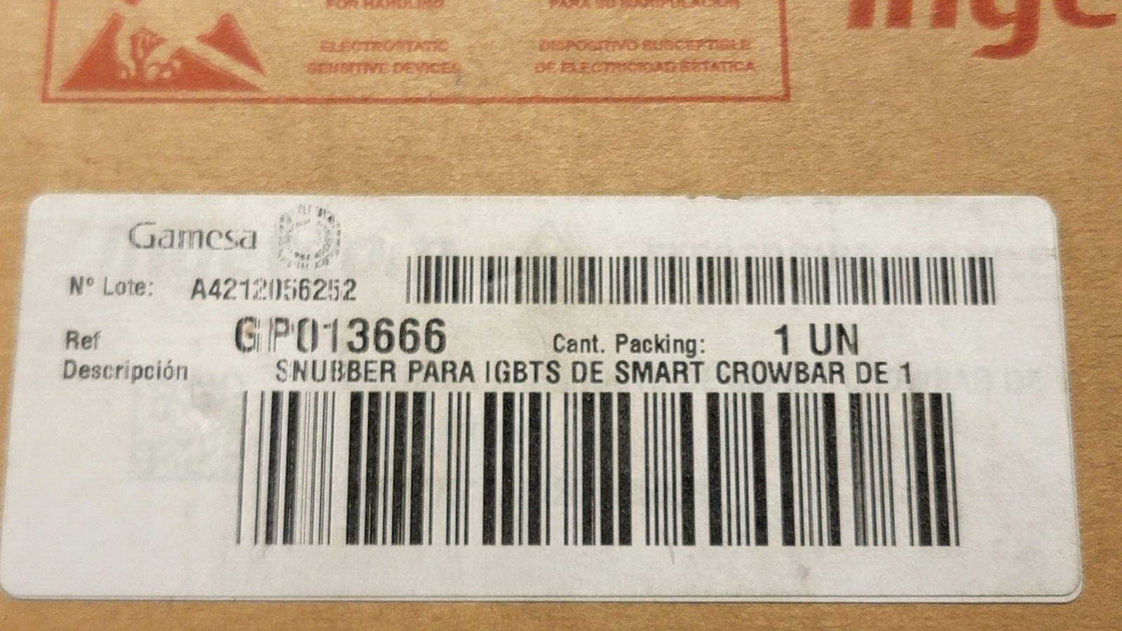 Gamesa Ingeteam SNUBBER PARA IGBTS DE SMART CROWBAR DE 1  1700V AK9775 NEW