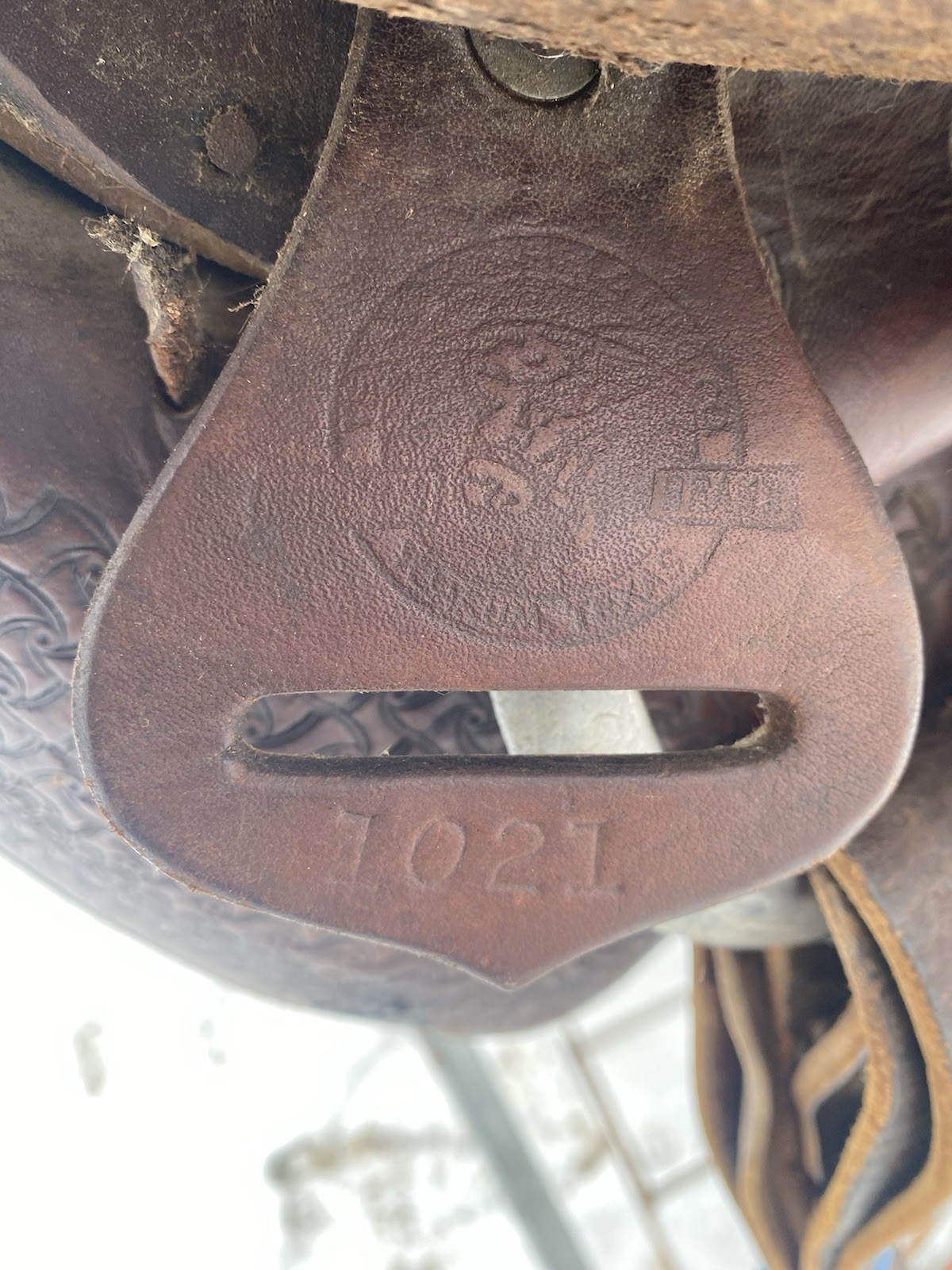 Antique/Vintage 14.5" Texas Tanning / TexTan slick seat roping saddle