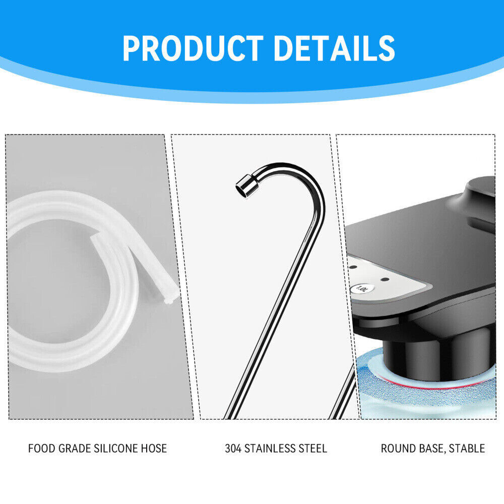 5 Gallon Water Bottle Switch Pump Electric Automatic Universal Dispenser USB