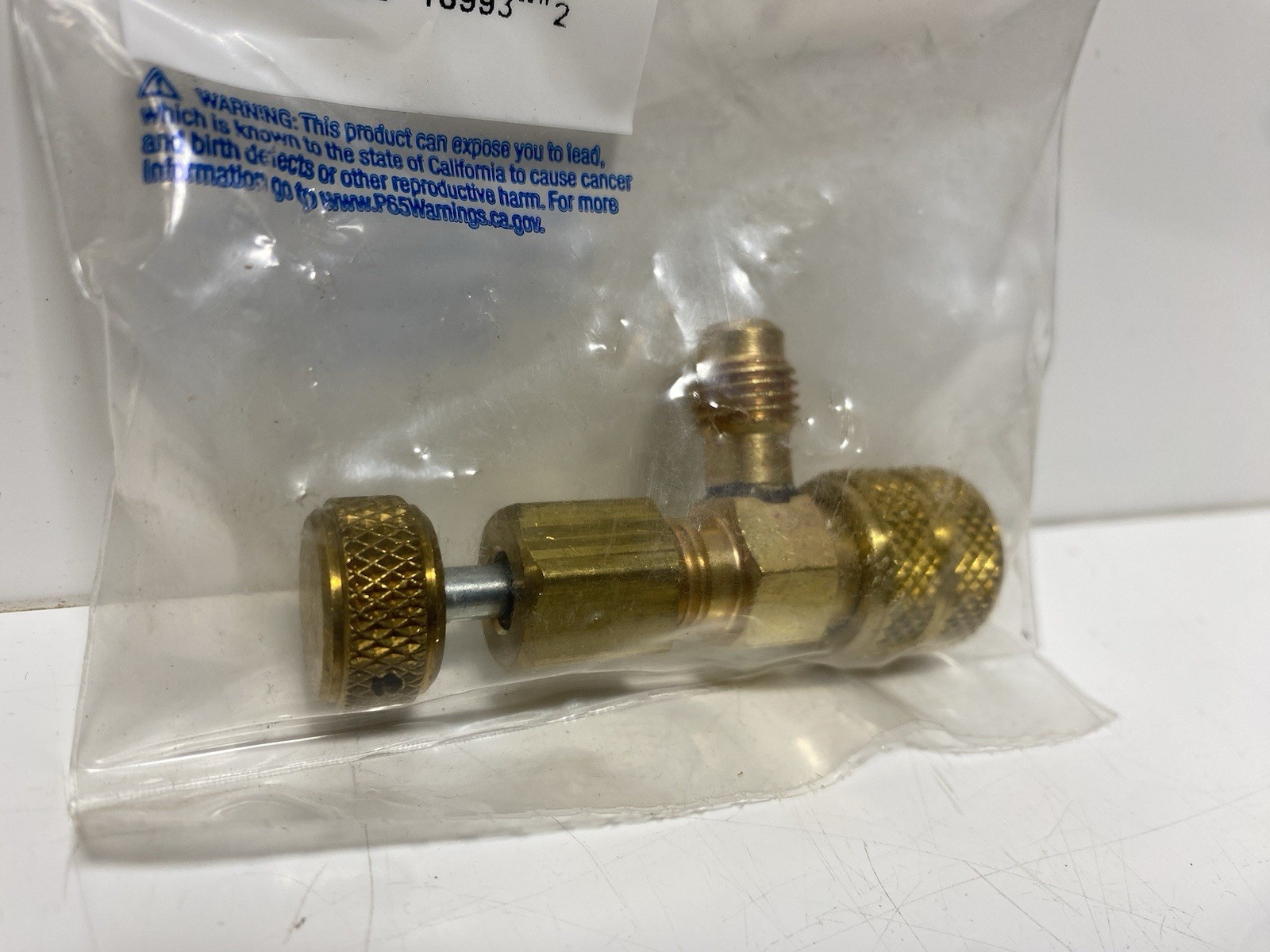 Yellow Jacket 18993 Core Depressor Valve 1/4" MFL x 1/4" FFL