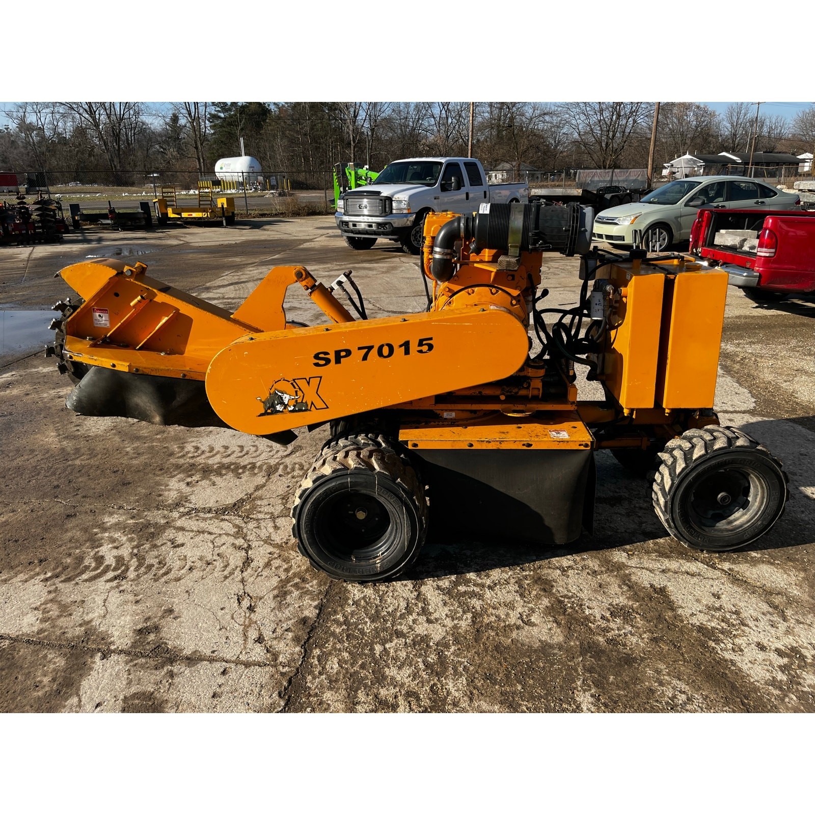Carlton Model SP7015 Wheeled Stump Grinder Working Used