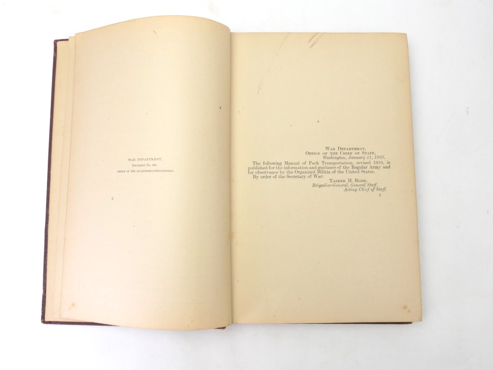 WWI US Army PACK TRANSPORTATION Quartermaster Corps 1910 Daly w/ Illustrations