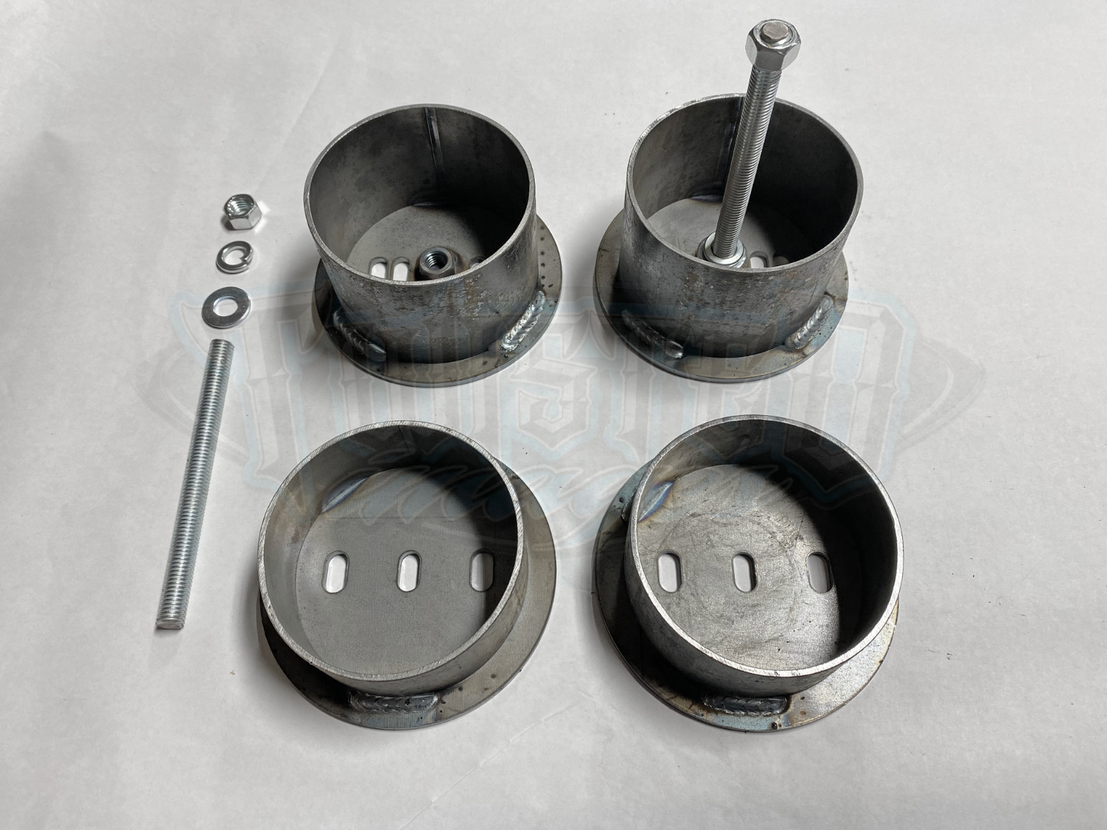 Front Air Ride Brackets - Universal Cups 4.5" OD Set w/ Hardware - FREE SHIPPING