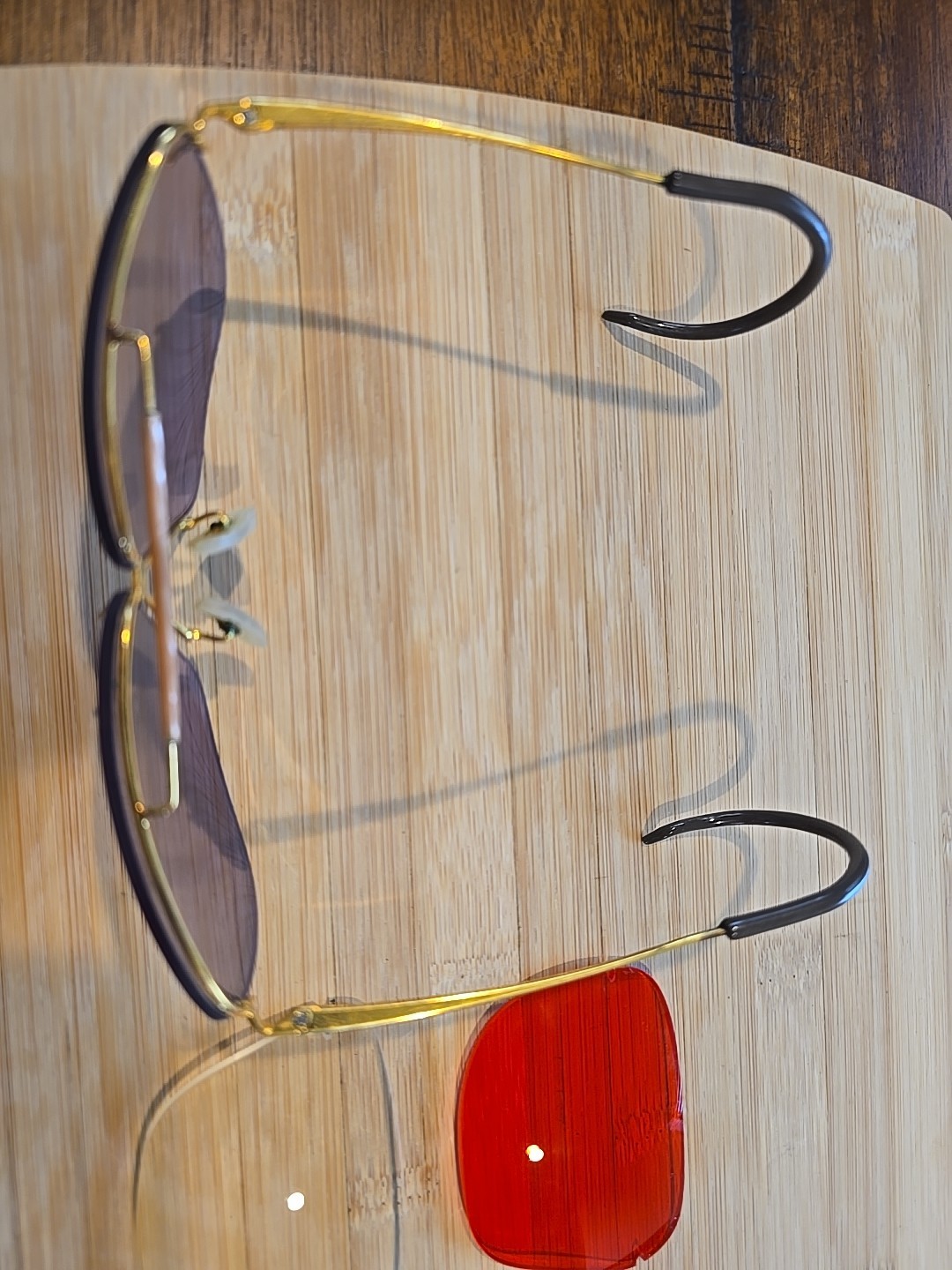 Vintage Decot Hy-Wyd Shooting Glasses 3 Lens Set & Case