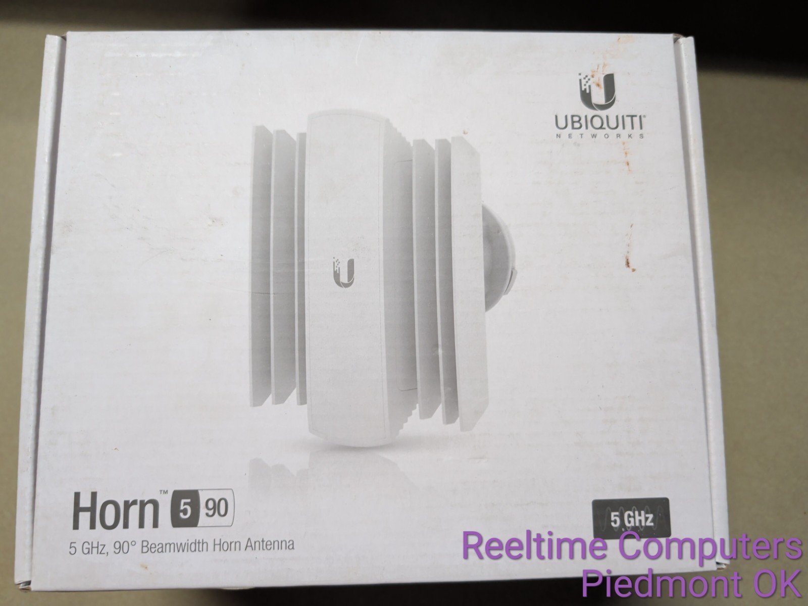 Ubiquiti HORN-5-90 5GHz 90° Beamwidth Isolation Horn Antenna 13 dBi – BNIB