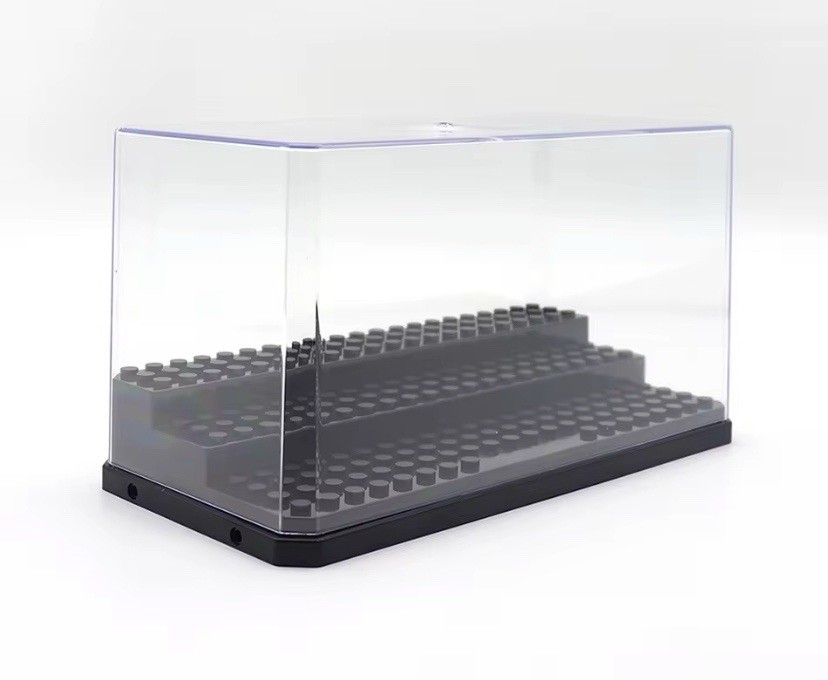 Medium-Sized Minifigure Display Case - Black Acrylic Display Case [NEW]
