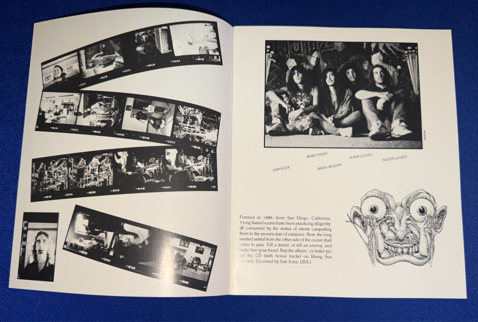 RARE VTG Psychotic Waltz (Heavy Psyche Band) 1991-92 World Tour CONCERT PROGRAM
