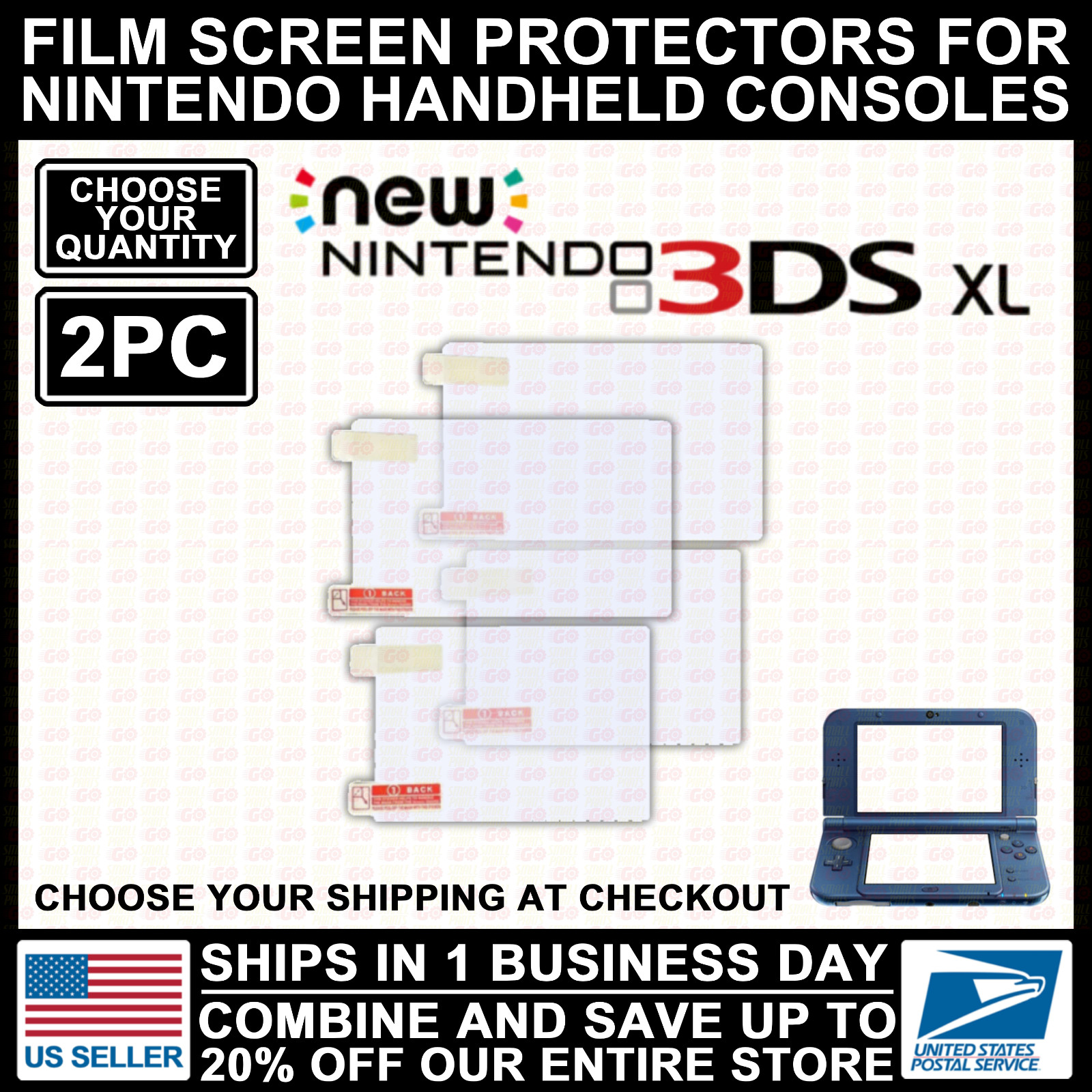 Film Plastic Screen Protector For Nintendo New 3DS XL/LL Model Console 2014