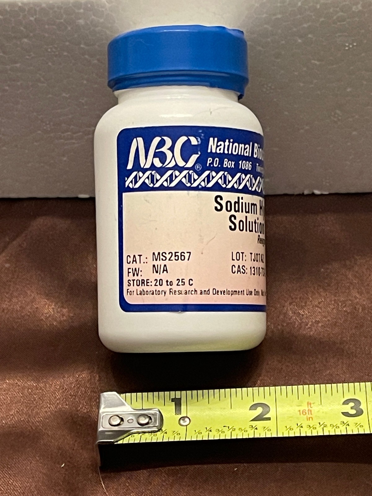 Sodium Hydroxide Solution Reagent 0.2N 4oz (Not for Food or Drug Use)