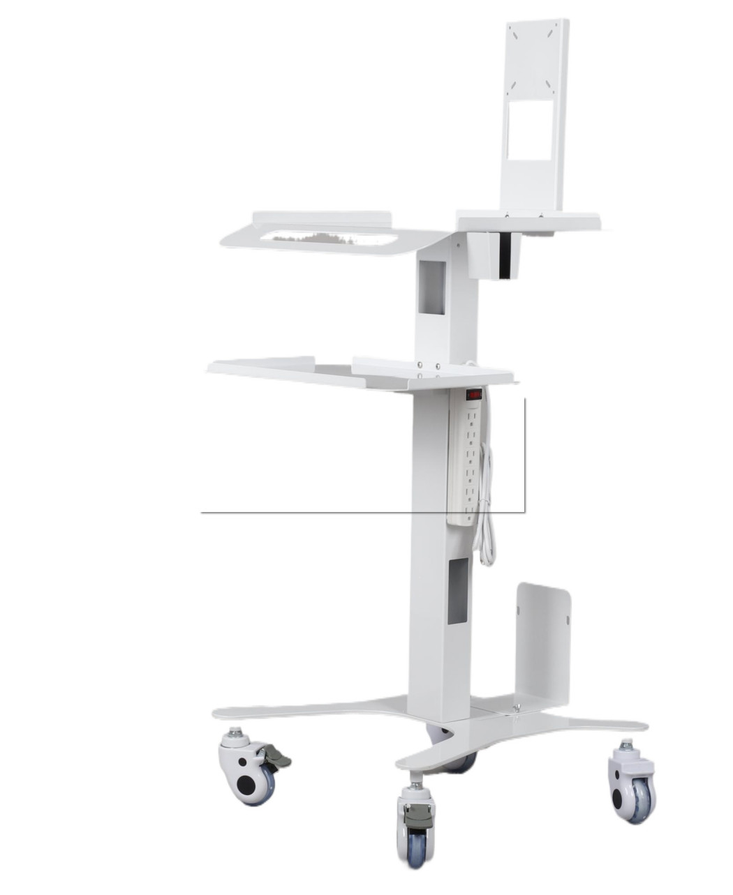 Medical Dental Lab Trolley Cart Intraoral Scanner Mobile Cart Clinic Laptop Rack