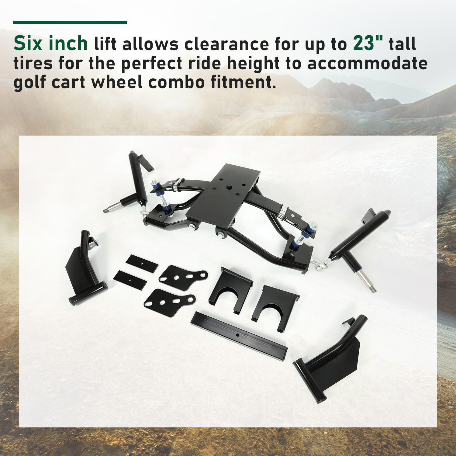 6" Double A-Arm Lift Kit Accessories For Club Car Precedent Golf Cart 2004-up