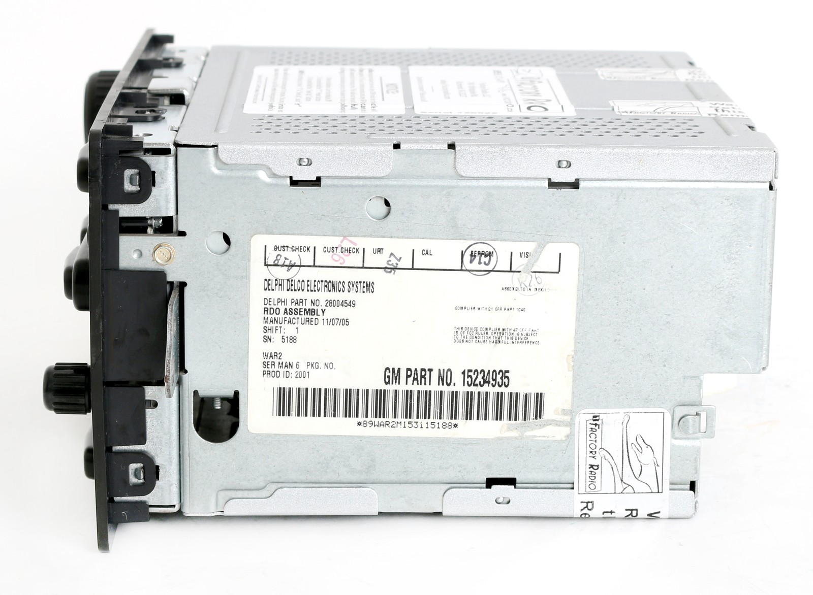 Remanufacture & BT Mod SERVICE for 2005-09 Chevy GMC Truck AMFM 6 Disc CD Radio