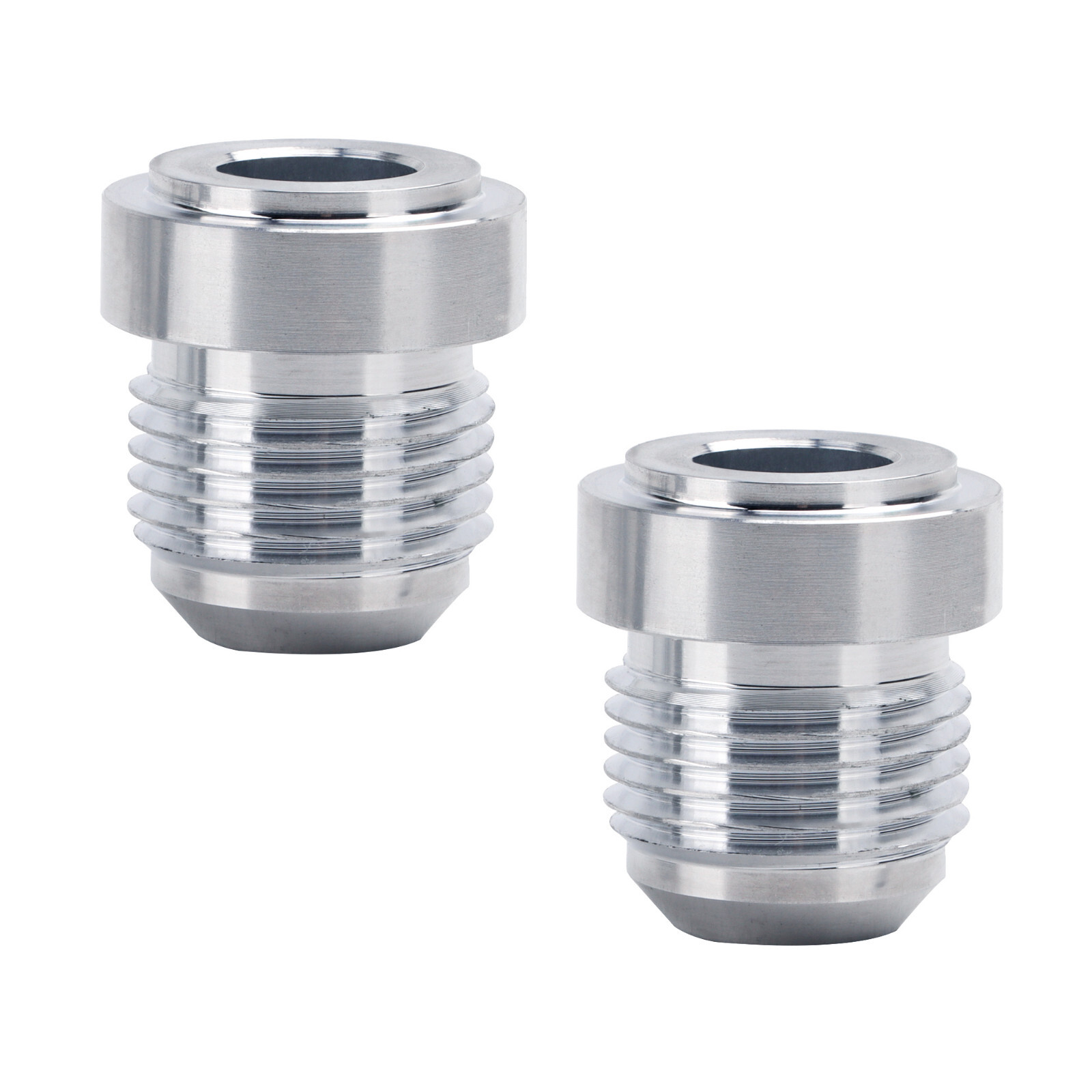 LokoCar Male 10AN Weld On Bung Fittings Adapter Kit AN10 Sealing Aluminum 2Pcs
