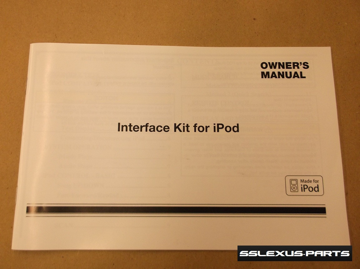 Lexus GS350 GS460 (2007-2011) OEM Genuine INTERFACE KIT FOR IPOD PT545-00082