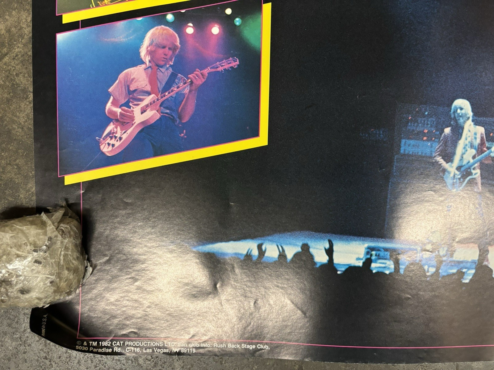 RUSH collage 1982 Canadian Rock Poster Vintage C2896