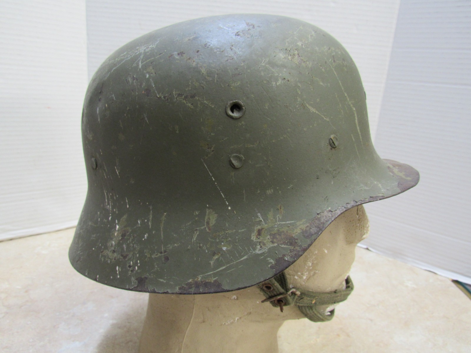 Original WW2 Era Spanish M42 Helmet Post War Liner Modelo Z