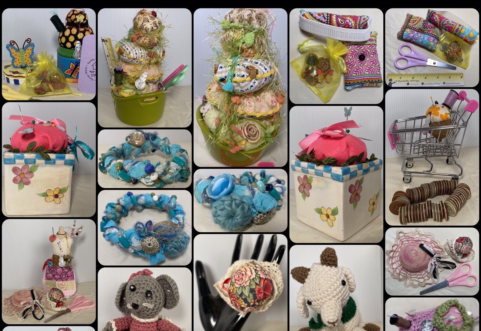 Pin cushion Needle Book Notions 31