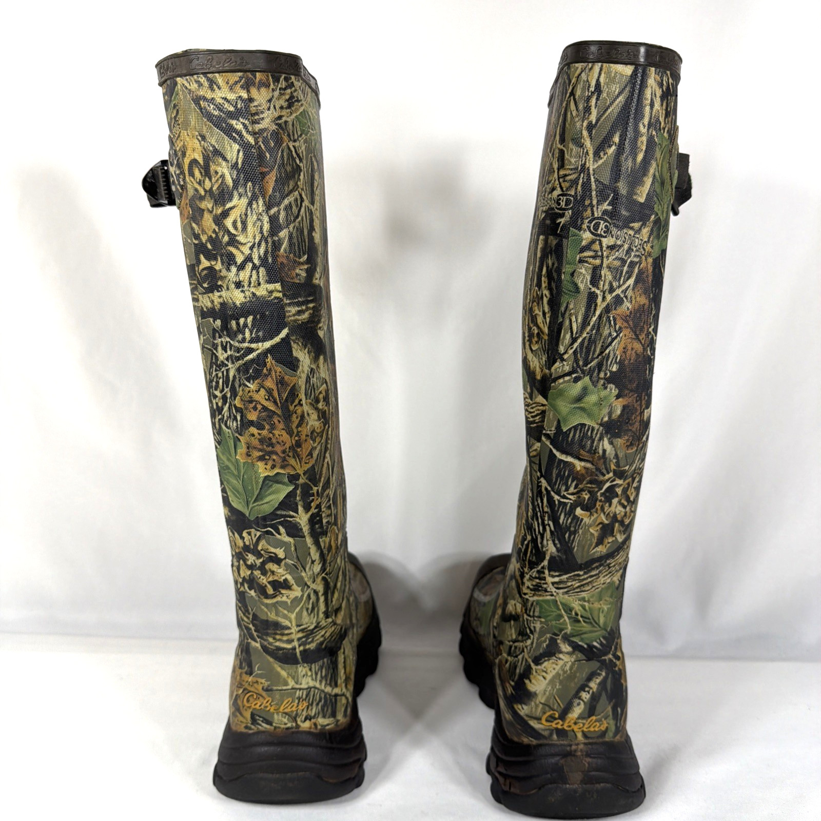 Cabela's Rubber Hunting Snake Proof Muck Boots Camo Mens 7 M Waterproof 83-0774
