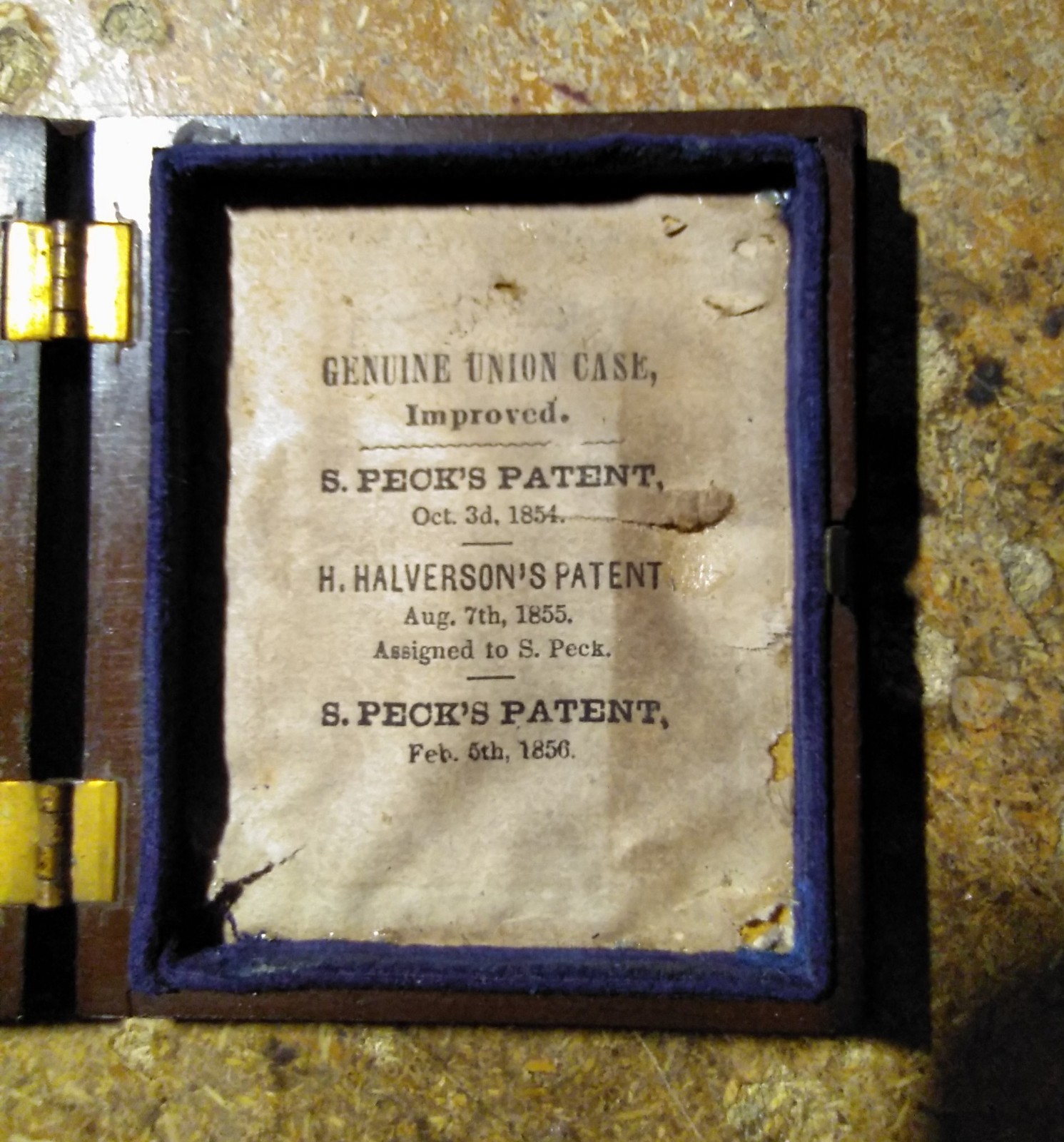 Tintype Of Civil War Soldier In Uniform In Brown Embossed Full Thermoplastic...