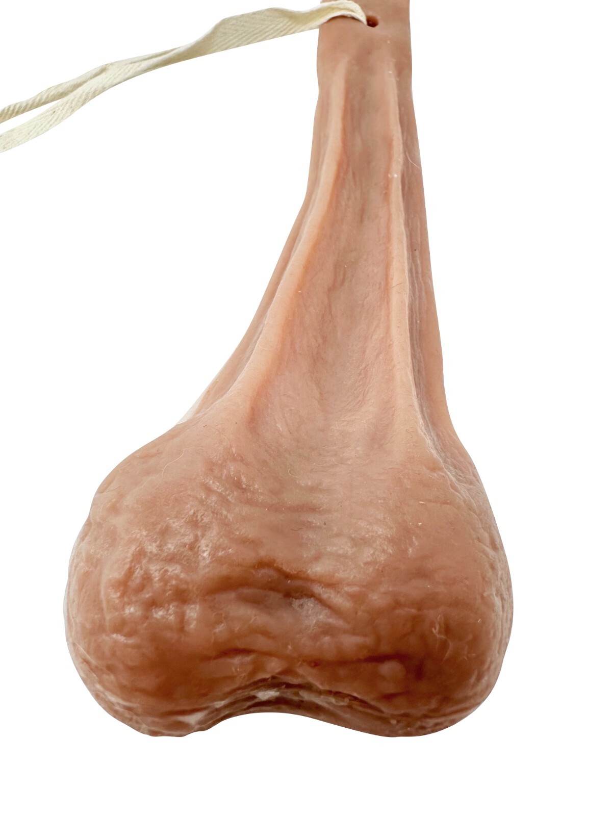 Fake Silicone Hanging Testicles - Balls Ballsack - Prank Gag Gift (Hairless)