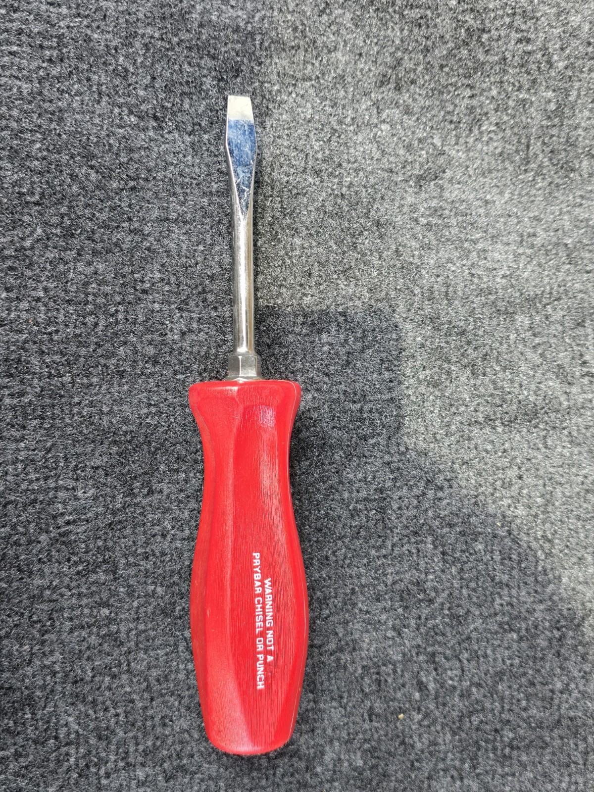 Snap-on ™ Tools USA NEW RED Hard Handle 3/16" Flat Head Screwdriver SDD2AR