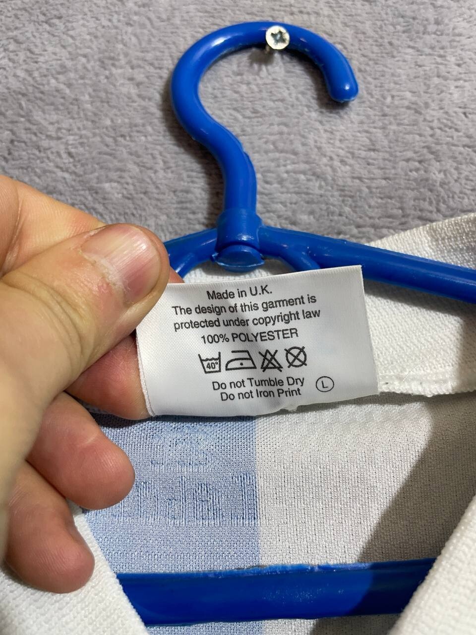 Blackburn Rovers Jersey Vintage Home Football Shirt 1996 - 1998 Asics Men Size L