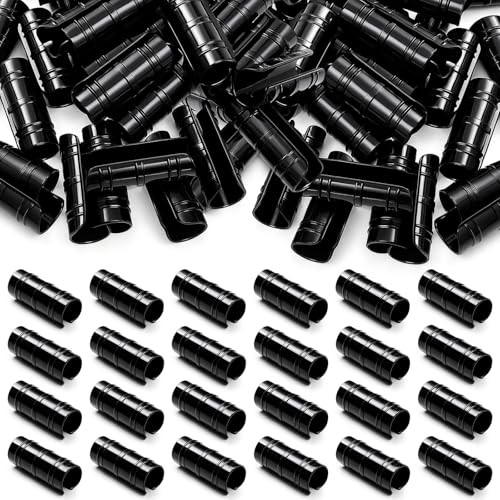 100 Pcs 1-1/4 Inch Greenhouse Clips Plastic Clamps 32 mm black Garden