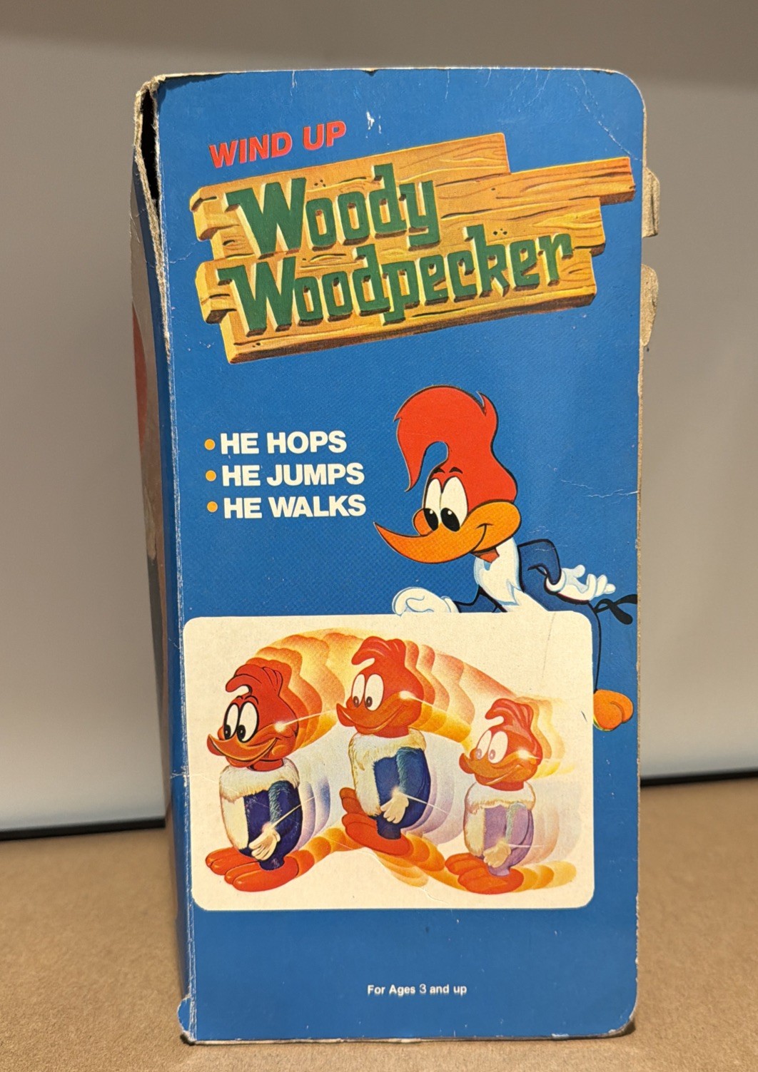 illco Woody Woodpecker Wind Up Walking Toy Vintage w/ original Box Working